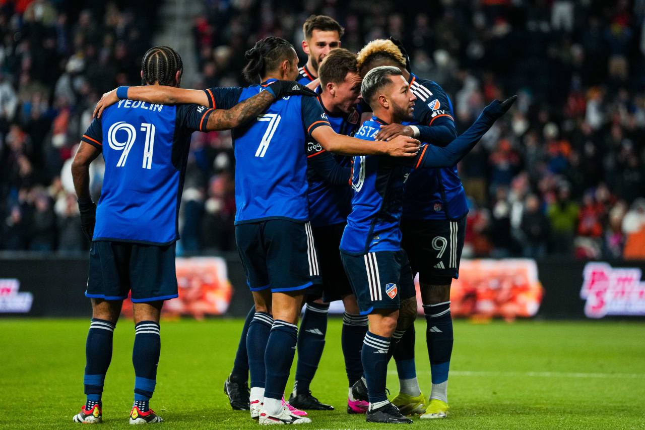 CINCINNATI, OHIO - MARCH 23: FC Cincinnati against New York City FC on March 23, 2024 at TQL Stadium in Cincinnati, Ohio.