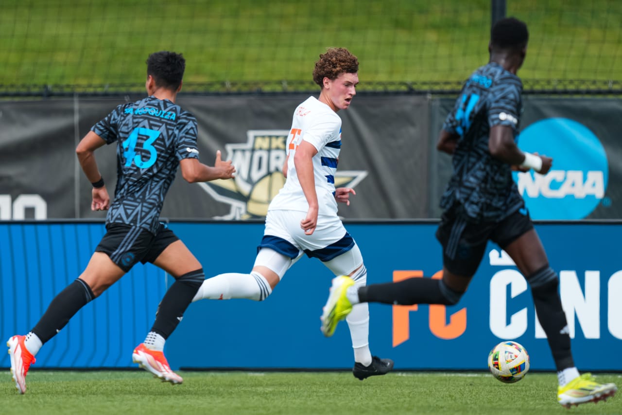 HIGHLAND HEIGHTS, KENTUCKY - MAY 4: FC Cincinnati 2 against Crown Legacy FC on May 4, 2024 at Scudamore Field at Northern Kentucky University in Highland Heights, Kentucky.