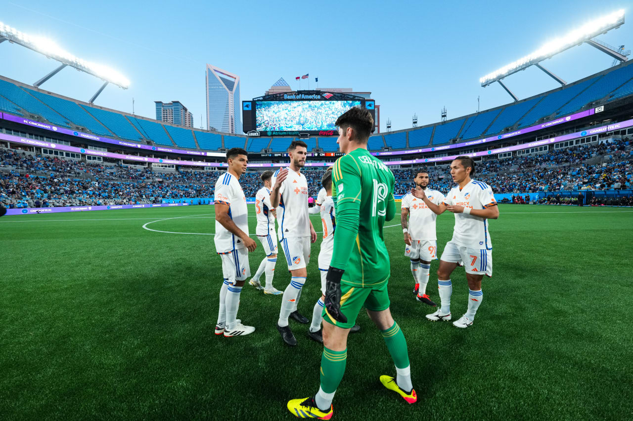 CHARLOTTE, NORTH CAROLINA - MARCH 30: Charlotte FC against FC Cincinnati on March 30, 2024 at Bank of America Stadium in Charlotte, North Carolina.