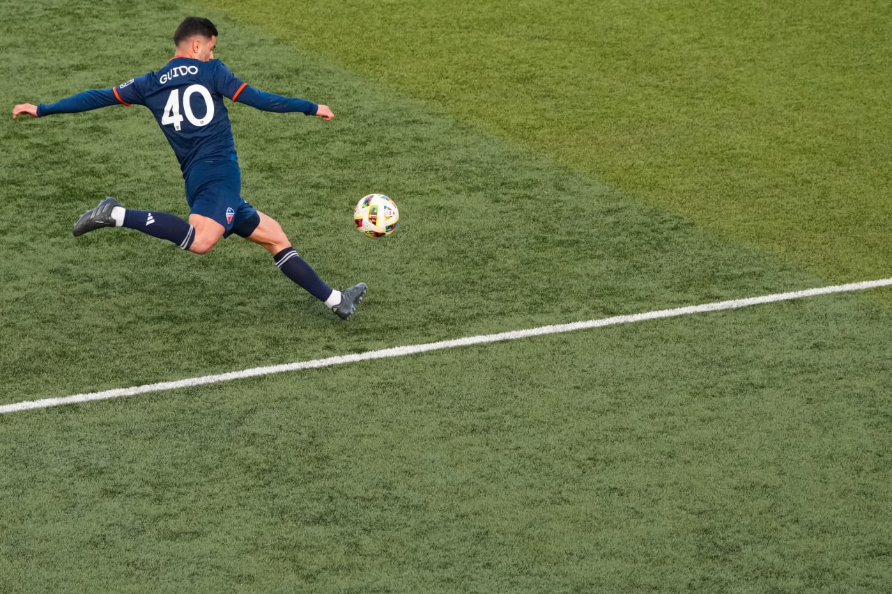 HIGHLAND HEIGHTS, KENTUCKY - MARCH 17: FC Cincinnati 2 against Chicago Fire FC II on March 17, 2024 at Scudamore Field at Northern Kentucky University in Highland Heights, Kentucky.