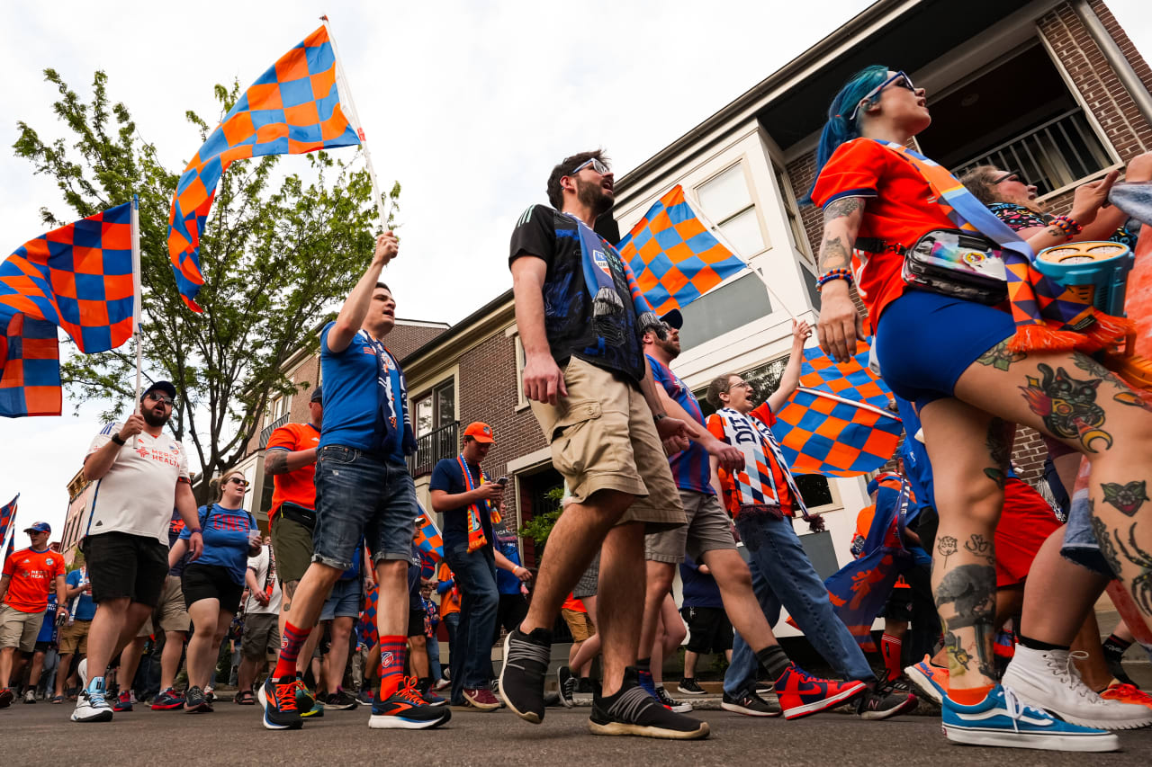 CINCINNATI, OHIO - APRIL 27: FC Cincinnati against Colorado Rapids on April 27, 2024 at TQL Stadium in Cincinnati, Ohio.