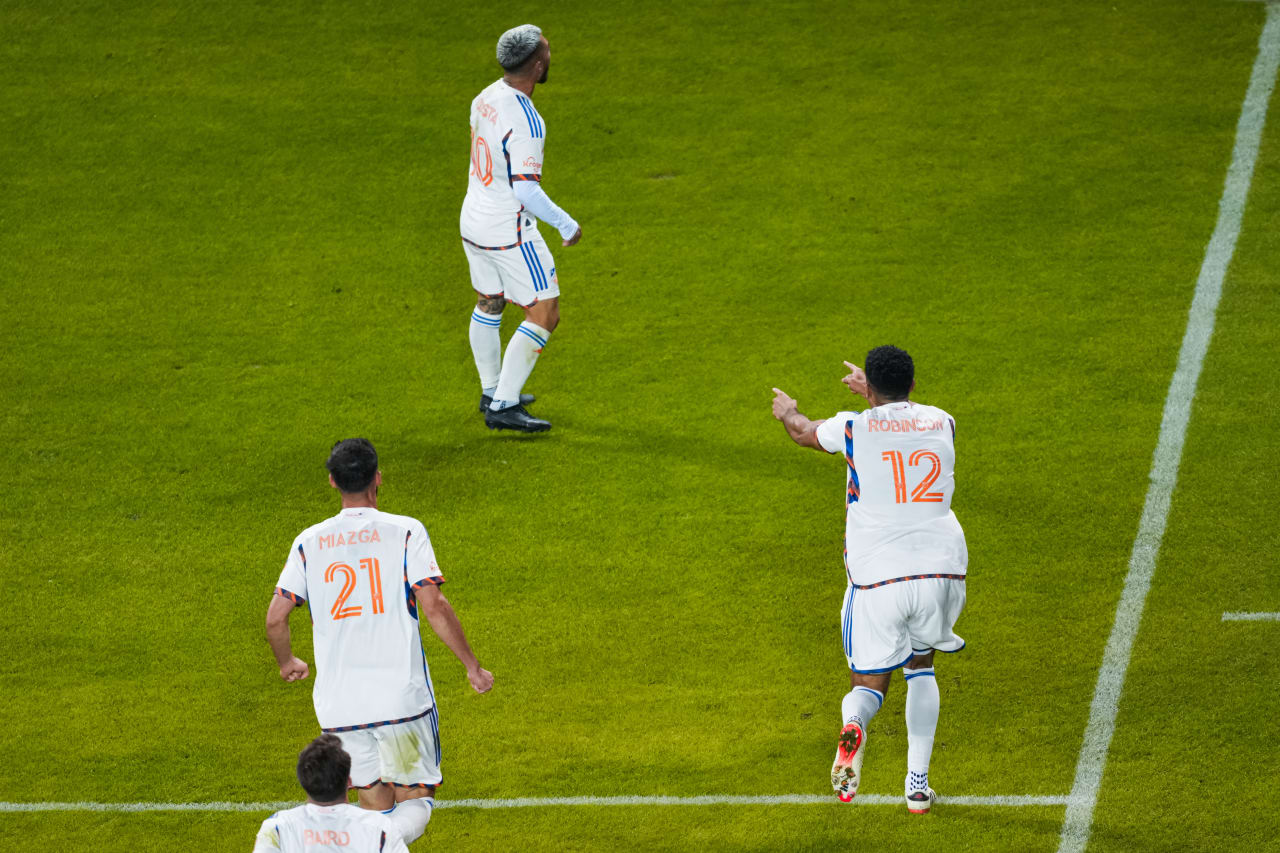 CHICAGO, ILLINOIS - MARCH 2: Chicago Fire FC against FC Cincinnati on March 2, 2024 at Soldier Field in Chicago, Illinois.