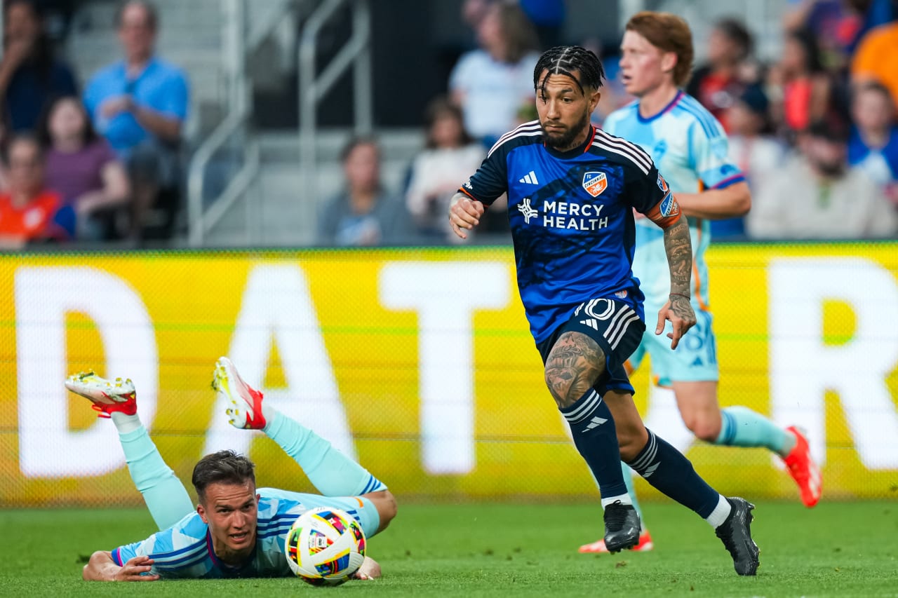CINCINNATI, OHIO - APRIL 27: FC Cincinnati against Colorado Rapids on April 27, 2024 at TQL Stadium in Cincinnati, Ohio.
