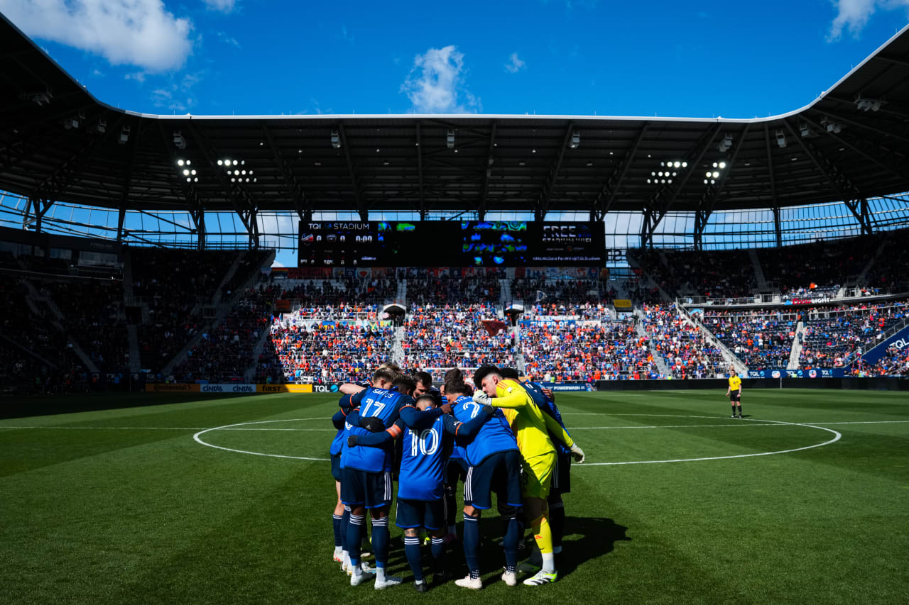 CINCINNATI, OHIO - MARCH 10: FC Cincinnati against D.C. United on March 10, 2024 at TQL Stadium in Cincinnati, Ohio.