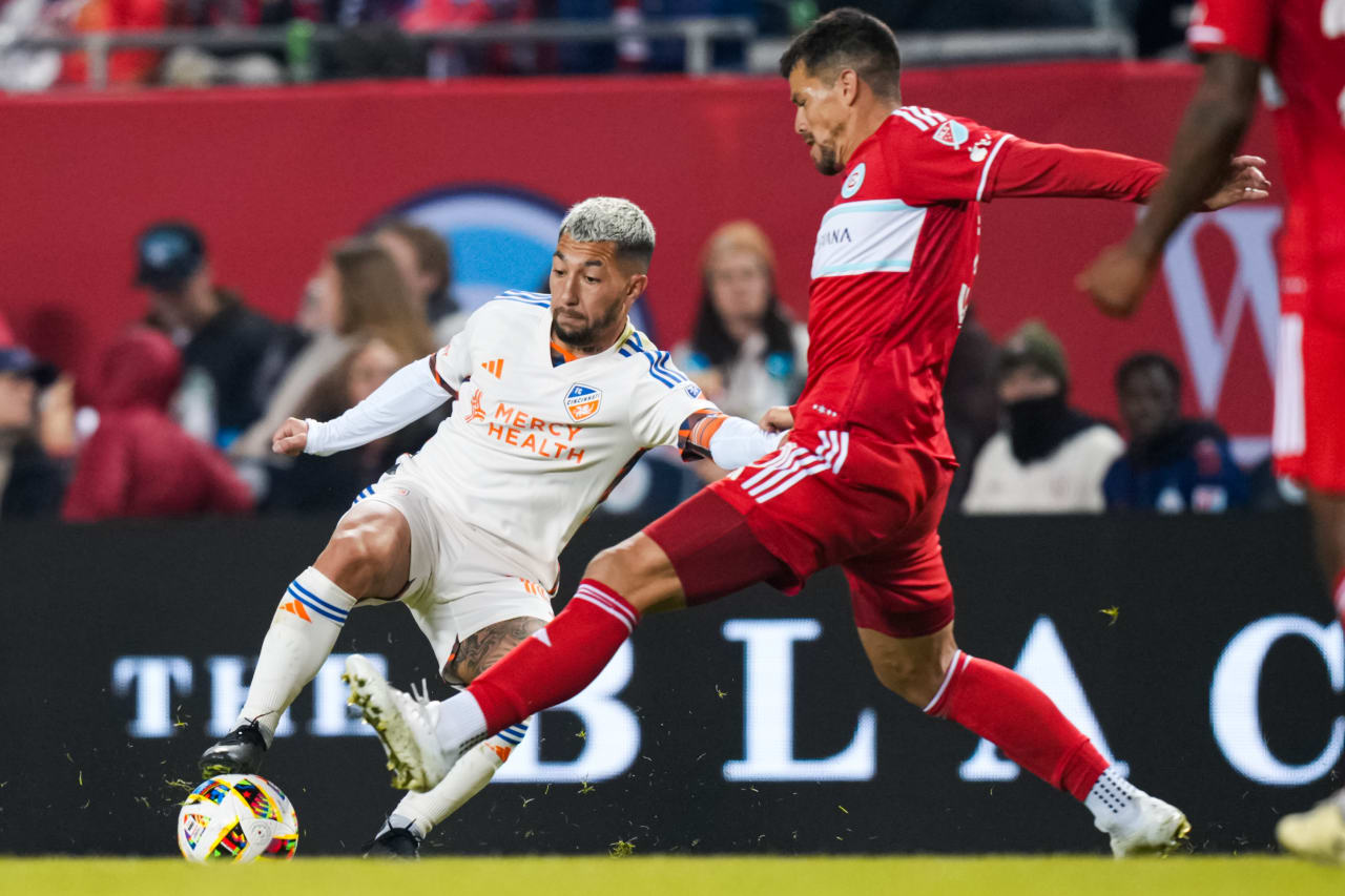 CHICAGO, ILLINOIS - MARCH 2: Chicago Fire FC against FC Cincinnati on March 2, 2024 at Soldier Field in Chicago, Illinois.