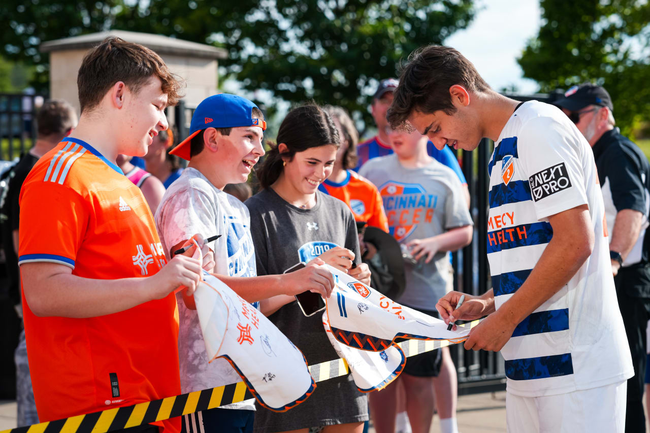 HIGHLAND HEIGHTS, KENTUCKY - APRIL 28: FC Cincinnati 2 against Philadelphia Union on April 28, 2024 at Scudamore Field at Northern Kentucky University in Highland Heights, Kentucky.