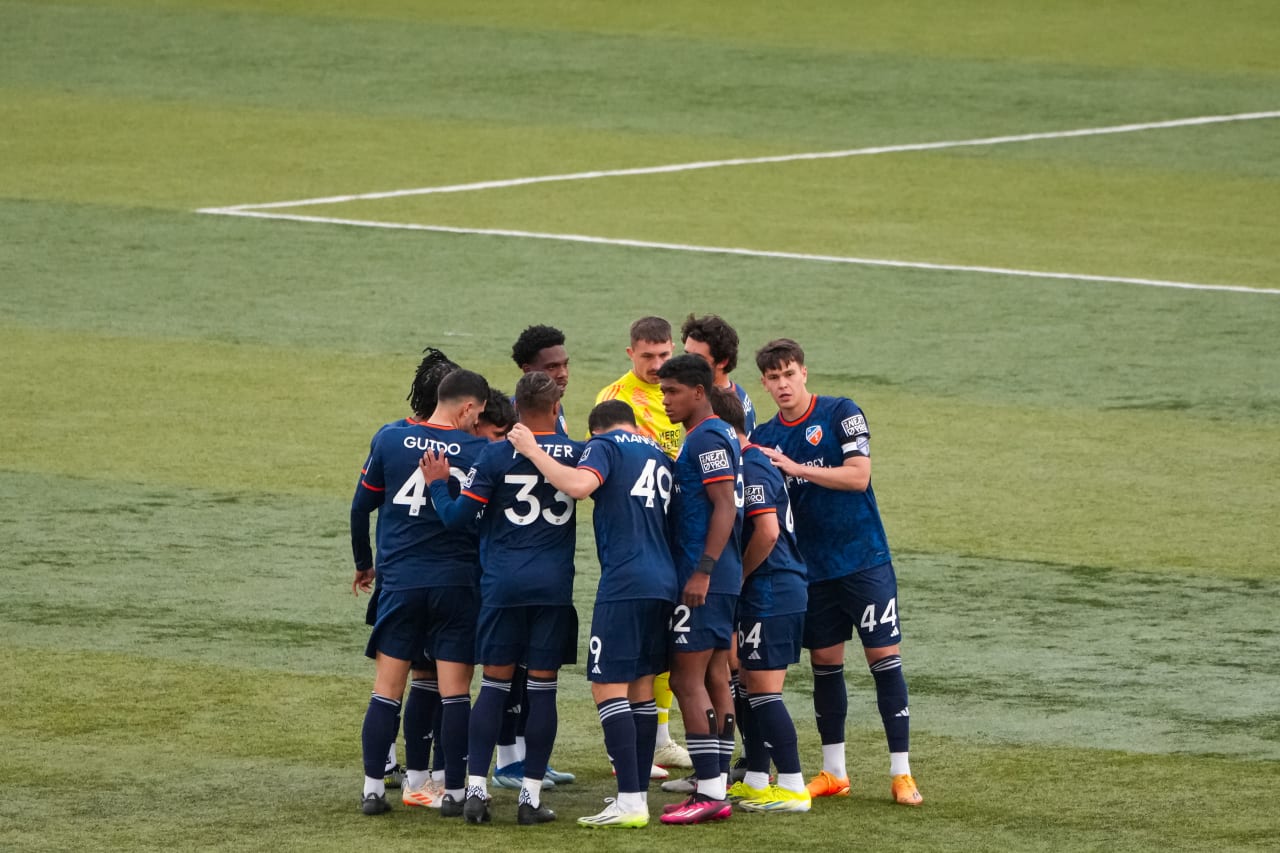 HIGHLAND HEIGHTS, KENTUCKY - MARCH 17: FC Cincinnati 2 against Chicago Fire FC II on March 17, 2024 at Scudamore Field at Northern Kentucky University in Highland Heights, Kentucky.