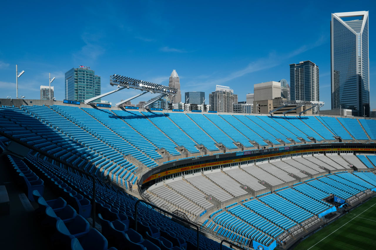 CHARLOTTE, NORTH CAROLINA - MARCH 30: Charlotte FC against FC Cincinnati on March 30, 2024 at Bank of America Stadium in Charlotte, North Carolina.