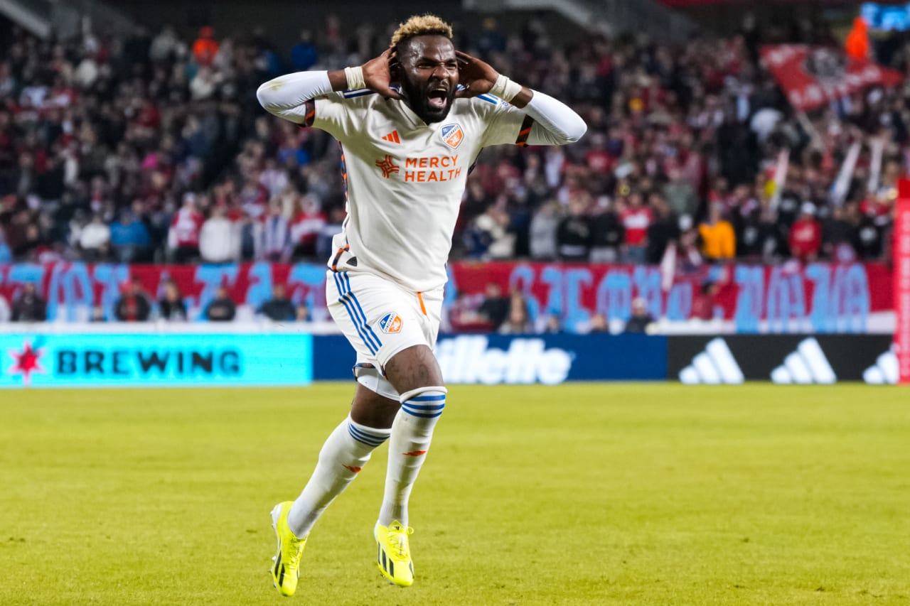 CHICAGO, ILLINOIS - MARCH 2: Chicago Fire FC against FC Cincinnati on March 2, 2024 at Soldier Field in Chicago, Illinois.