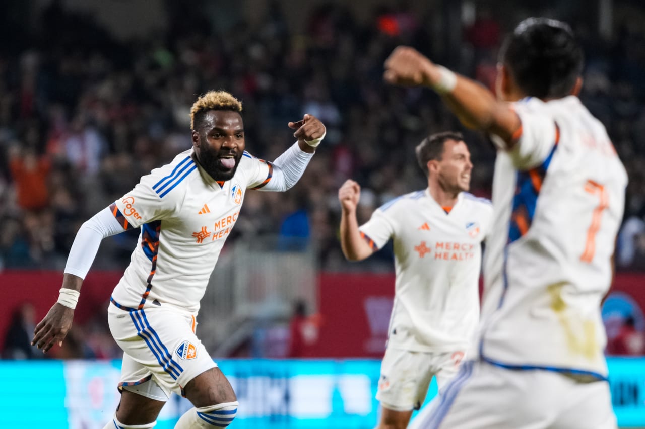 CHICAGO, ILLINOIS - MARCH 2: Chicago Fire FC against FC Cincinnati on March 2, 2024 at Soldier Field in Chicago, Illinois.