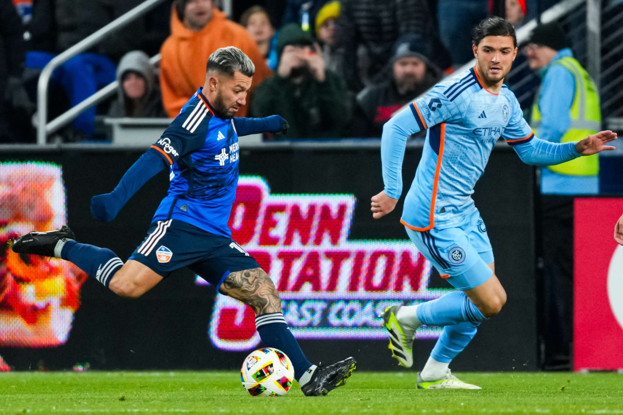 CINCINNATI, OHIO - MARCH 23: FC Cincinnati against New York City FC on March 23, 2024 at TQL Stadium in Cincinnati, Ohio.