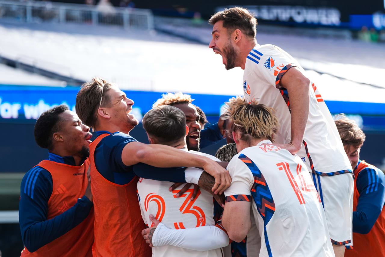 FOXBOROUGH, MASSACHUSETTS - MARCH 17:  New England Revolution against FC Cincinnati on March 17, 2024 in Foxborough, Massachusetts.