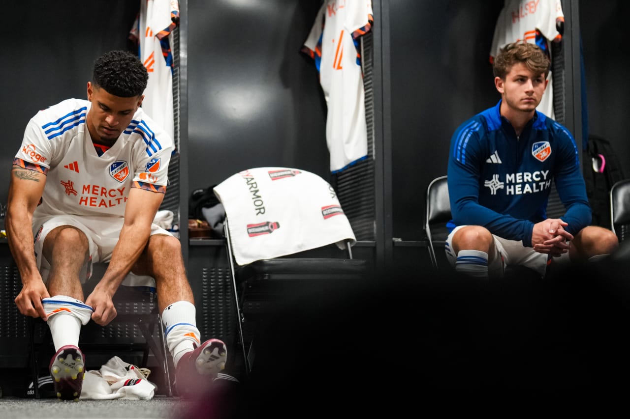 ATLANTA, GEORGIA - APRIL 20: Atlanta United against FC Cincinnati on April 20, 2024 at Mercedes-Benz Stadium in Atlanta Georgia.