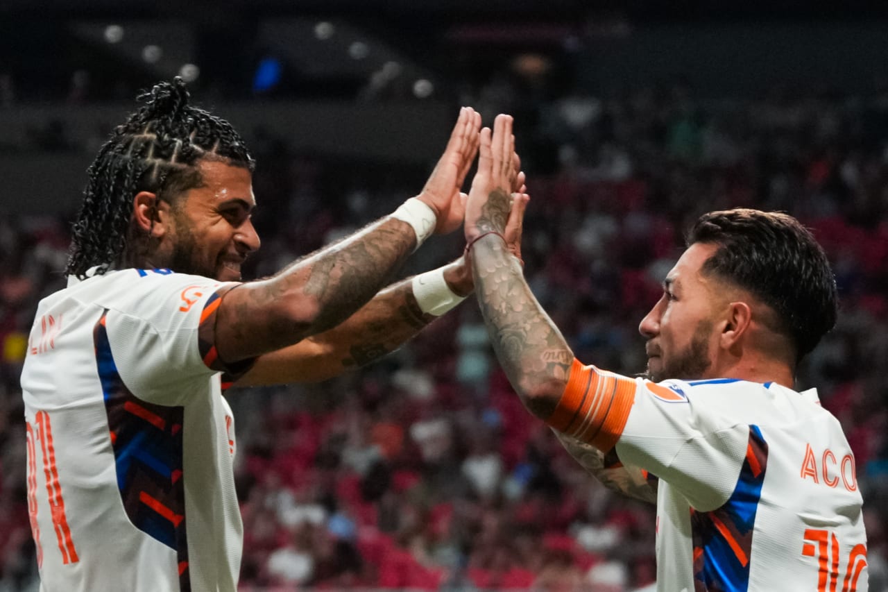 ATLANTA, GEORGIA - APRIL 20: Atlanta United against FC Cincinnati on April 20, 2024 at Mercedes-Benz Stadium in Atlanta Georgia.