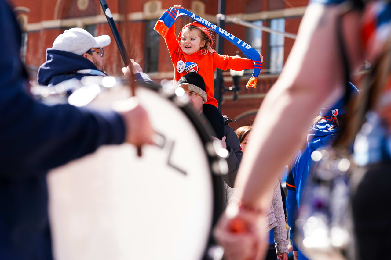 CINCINNATI, OHIO - MARCH 10: FC Cincinnati against D.C. United on March 10, 2024 at TQL Stadium in Cincinnati, Ohio.