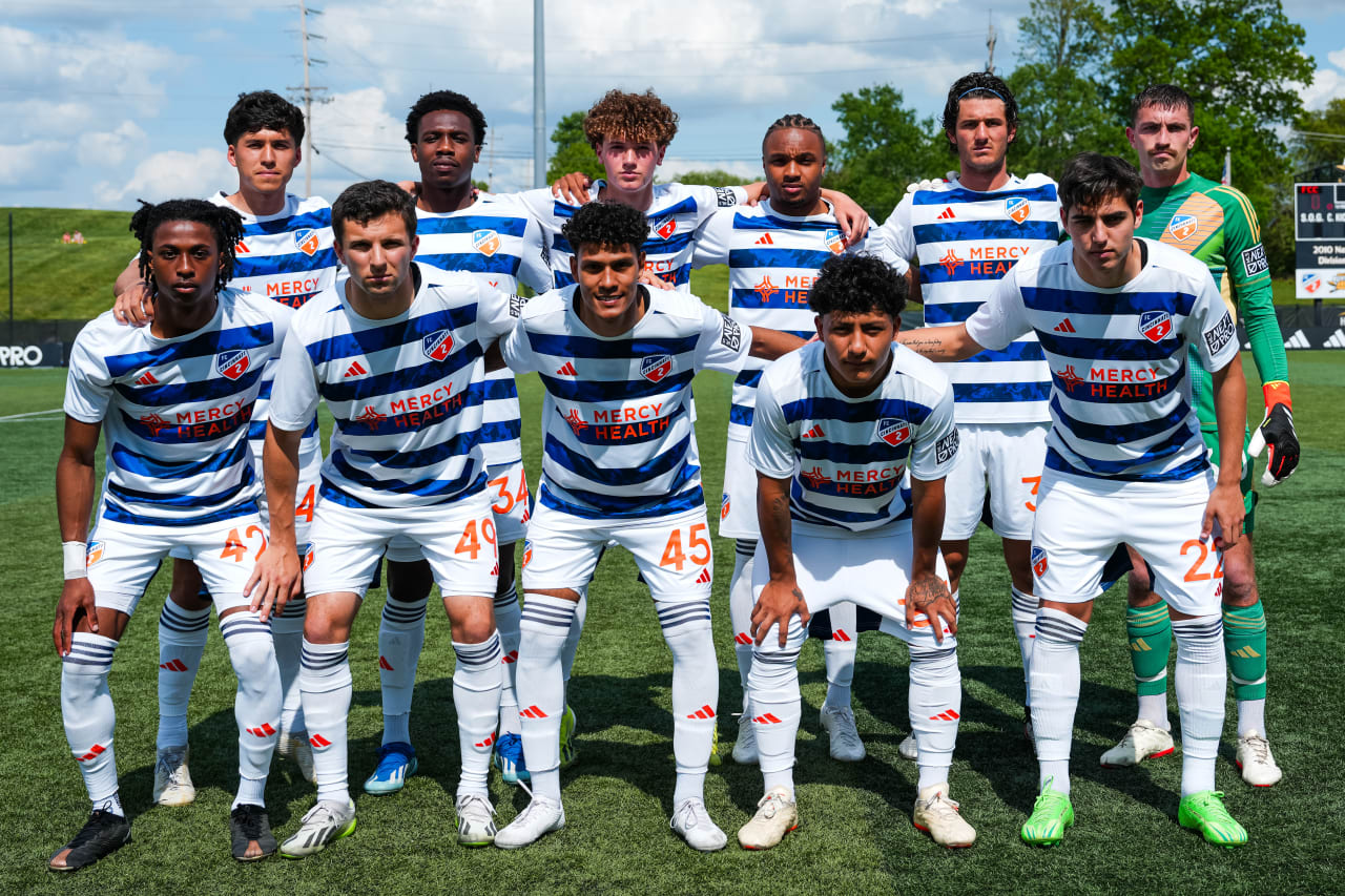 HIGHLAND HEIGHTS, KENTUCKY - APRIL 28: FC Cincinnati 2 against Philadelphia Union on April 28, 2024 at Scudamore Field at Northern Kentucky University in Highland Heights, Kentucky.