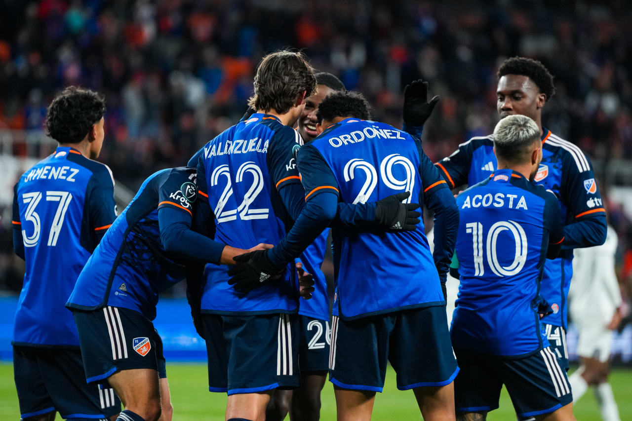 CINCINNATI, OHIO - FEBRUARY 28: FC Cincinnati against Cavalier F.C. on February 28, 2024 at TQL Stadium in Cincinnati, Ohio.