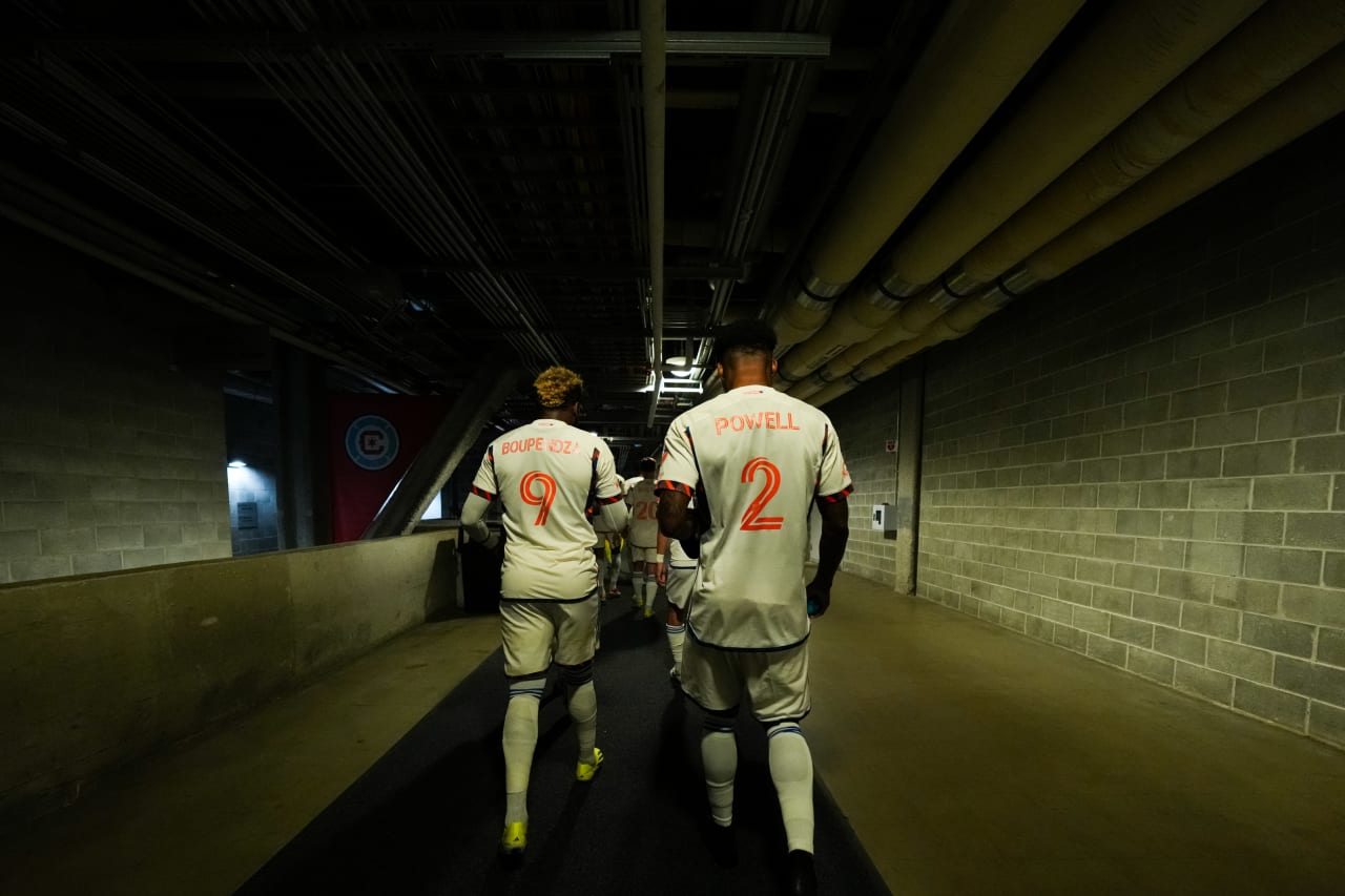 CHICAGO, ILLINOIS - MARCH 2: Chicago Fire FC against FC Cincinnati on March 2, 2024 at Soldier Field in Chicago, Illinois.