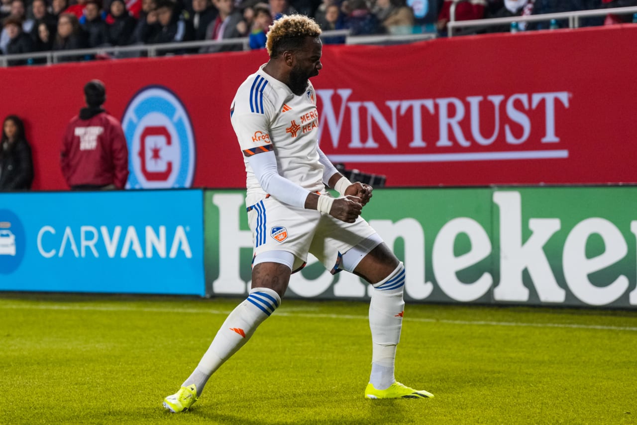 CHICAGO, ILLINOIS - MARCH 2: Chicago Fire FC against FC Cincinnati on March 2, 2024 at Soldier Field in Chicago, Illinois.