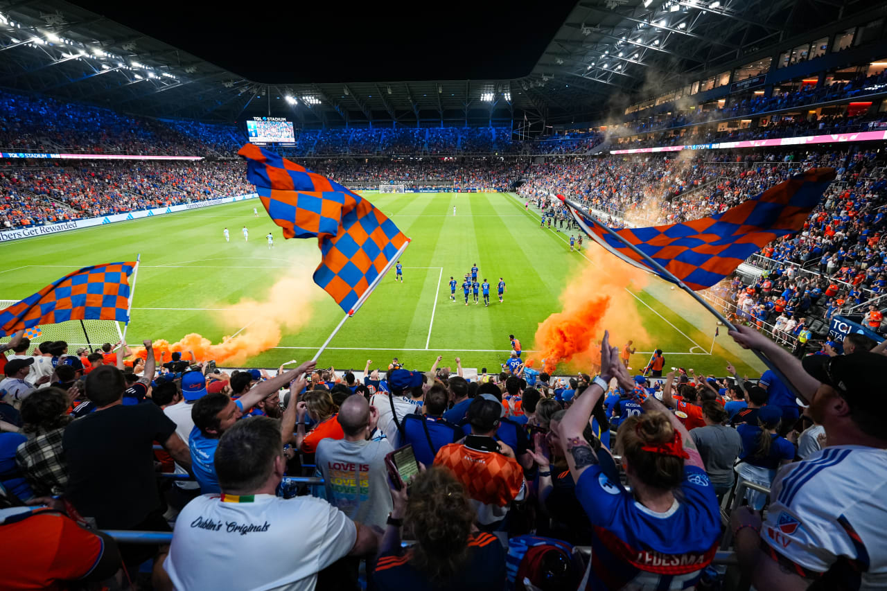 CINCINNATI, OHIO - APRIL 27: FC Cincinnati against Colorado Rapids on April 27, 2024 at TQL Stadium in Cincinnati, Ohio.