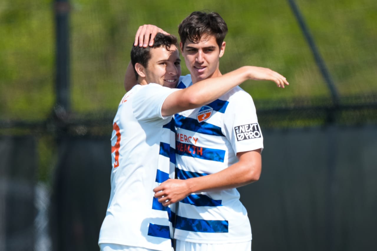 HIGHLAND HEIGHTS, KENTUCKY - APRIL 28: FC Cincinnati 2 against Philadelphia Union on April 28, 2024 at Scudamore Field at Northern Kentucky University in Highland Heights, Kentucky.