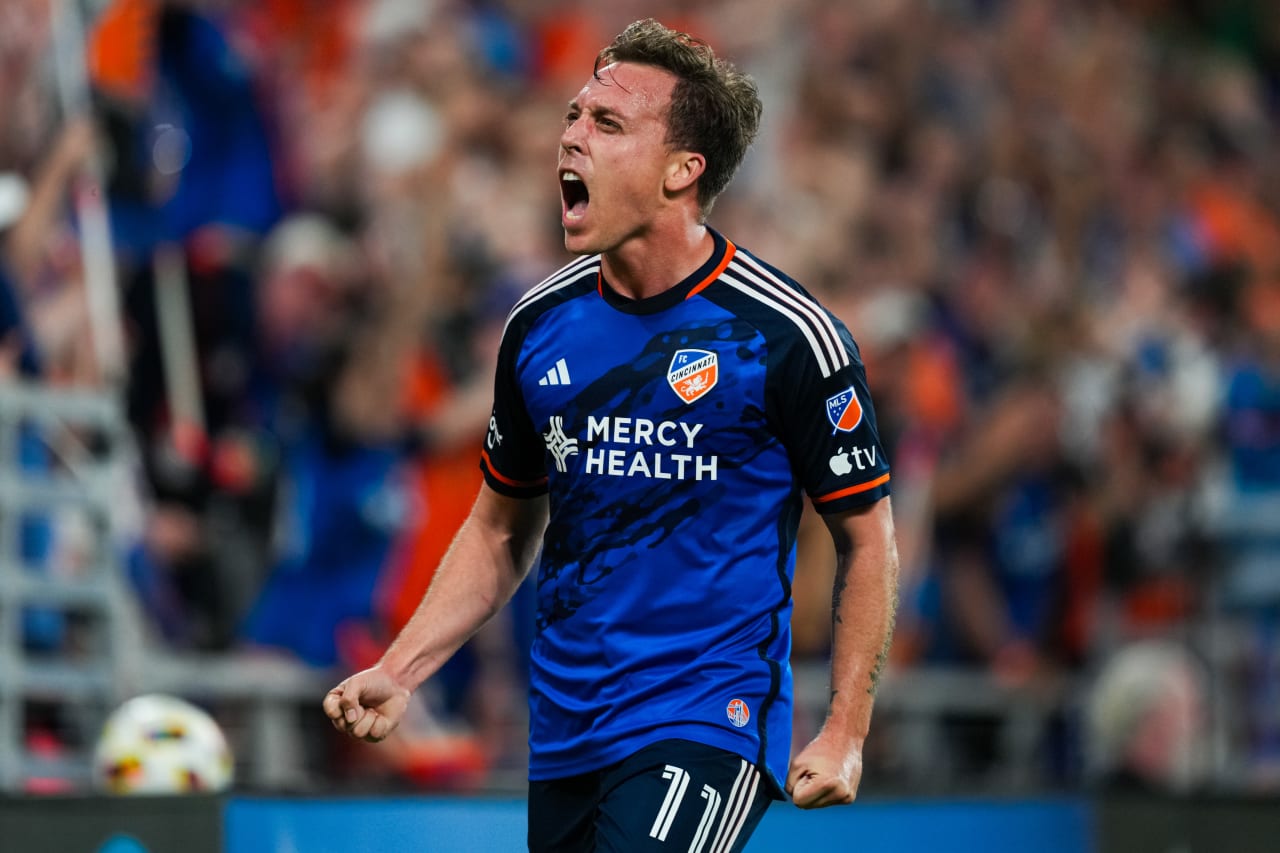 CINCINNATI, OHIO - APRIL 27: FC Cincinnati against Colorado Rapids on April 27, 2024 at TQL Stadium in Cincinnati, Ohio.