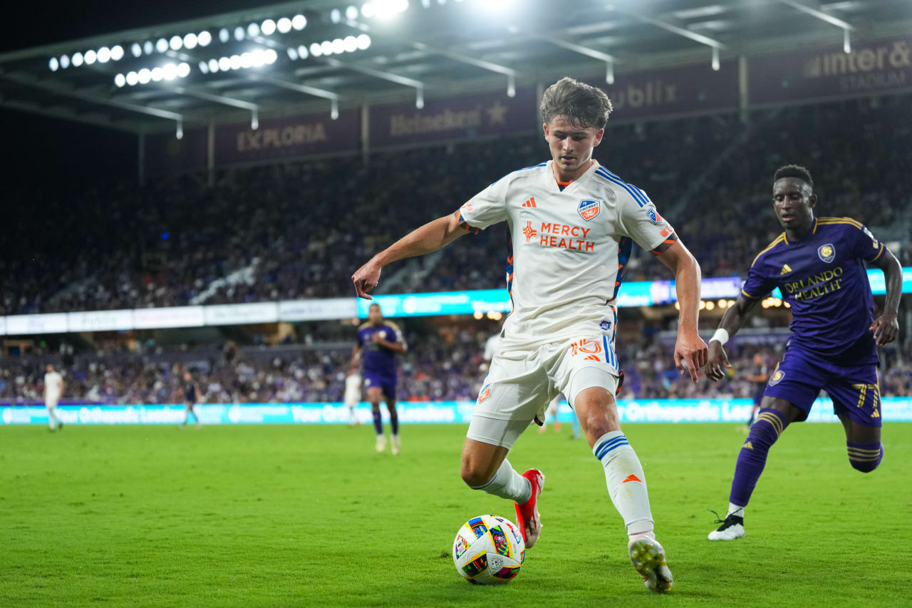 ORLANDO, FLORIDA - MAY 4: Orlando City SC against FC Cincinnati on May 4, 2024 at Inter&Co Stadium in Orlando, Florida.