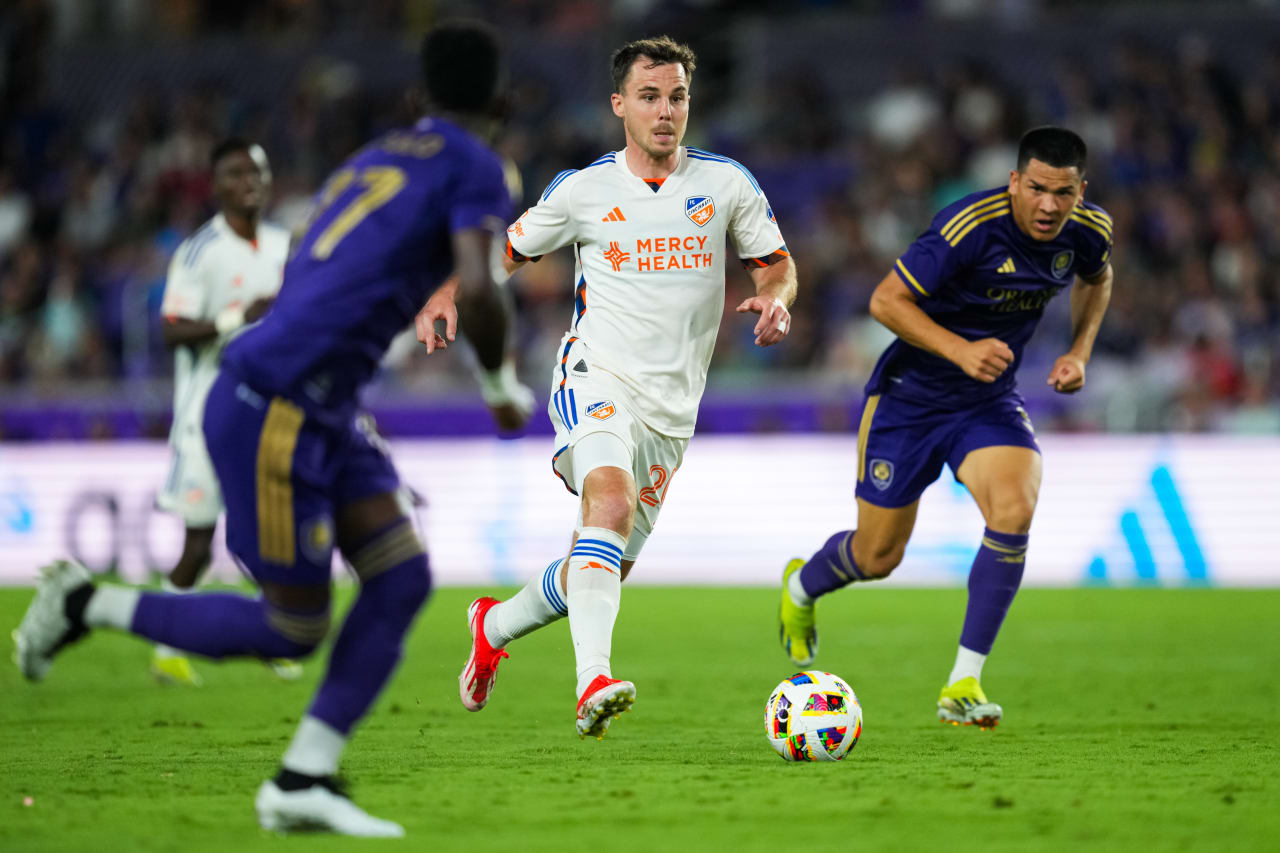 ORLANDO, FLORIDA - MAY 4: Orlando City SC against FC Cincinnati on May 4, 2024 at Inter&Co Stadium in Orlando, Florida.