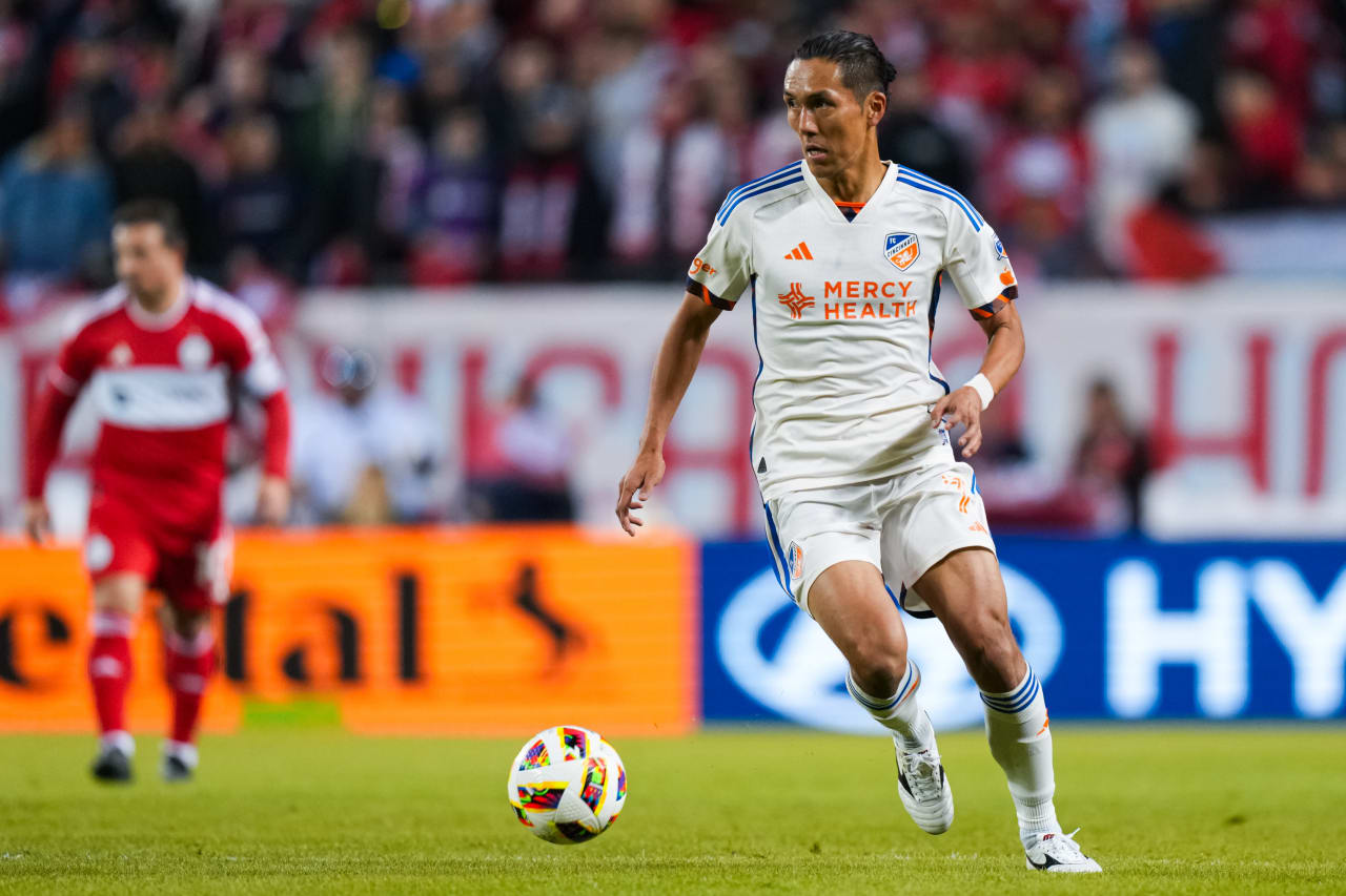 CHICAGO, ILLINOIS - MARCH 2: Chicago Fire FC against FC Cincinnati on March 2, 2024 at Soldier Field in Chicago, Illinois.