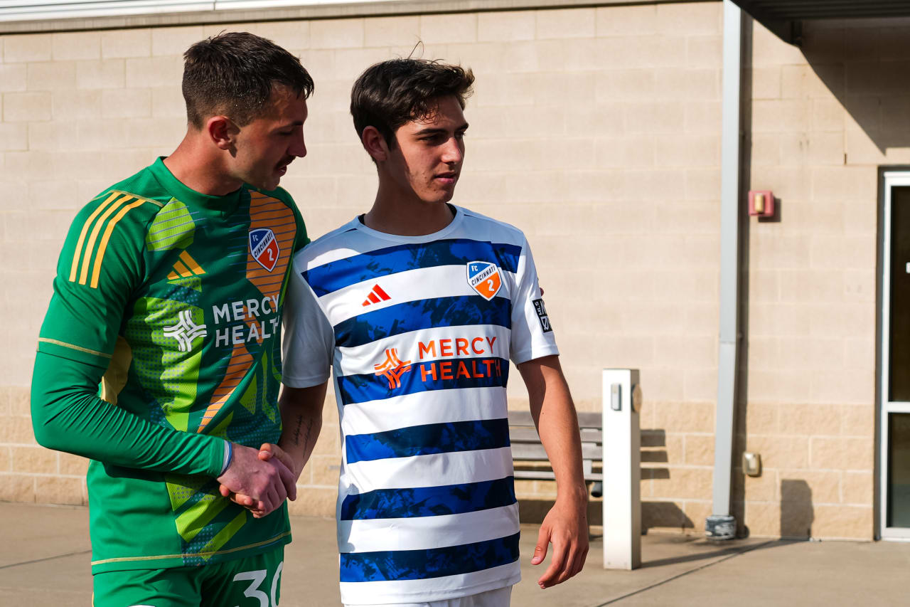 HIGHLAND HEIGHTS, KENTUCKY - APRIL 28: FC Cincinnati 2 against Philadelphia Union on April 28, 2024 at Scudamore Field at Northern Kentucky University in Highland Heights, Kentucky.