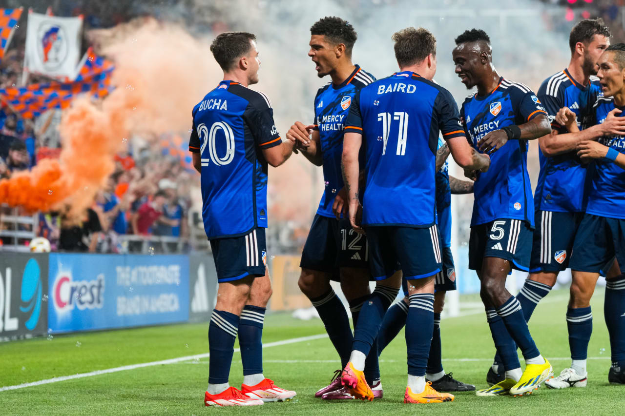 CINCINNATI, OHIO - APRIL 27: FC Cincinnati against Colorado Rapids on April 27, 2024 at TQL Stadium in Cincinnati, Ohio.