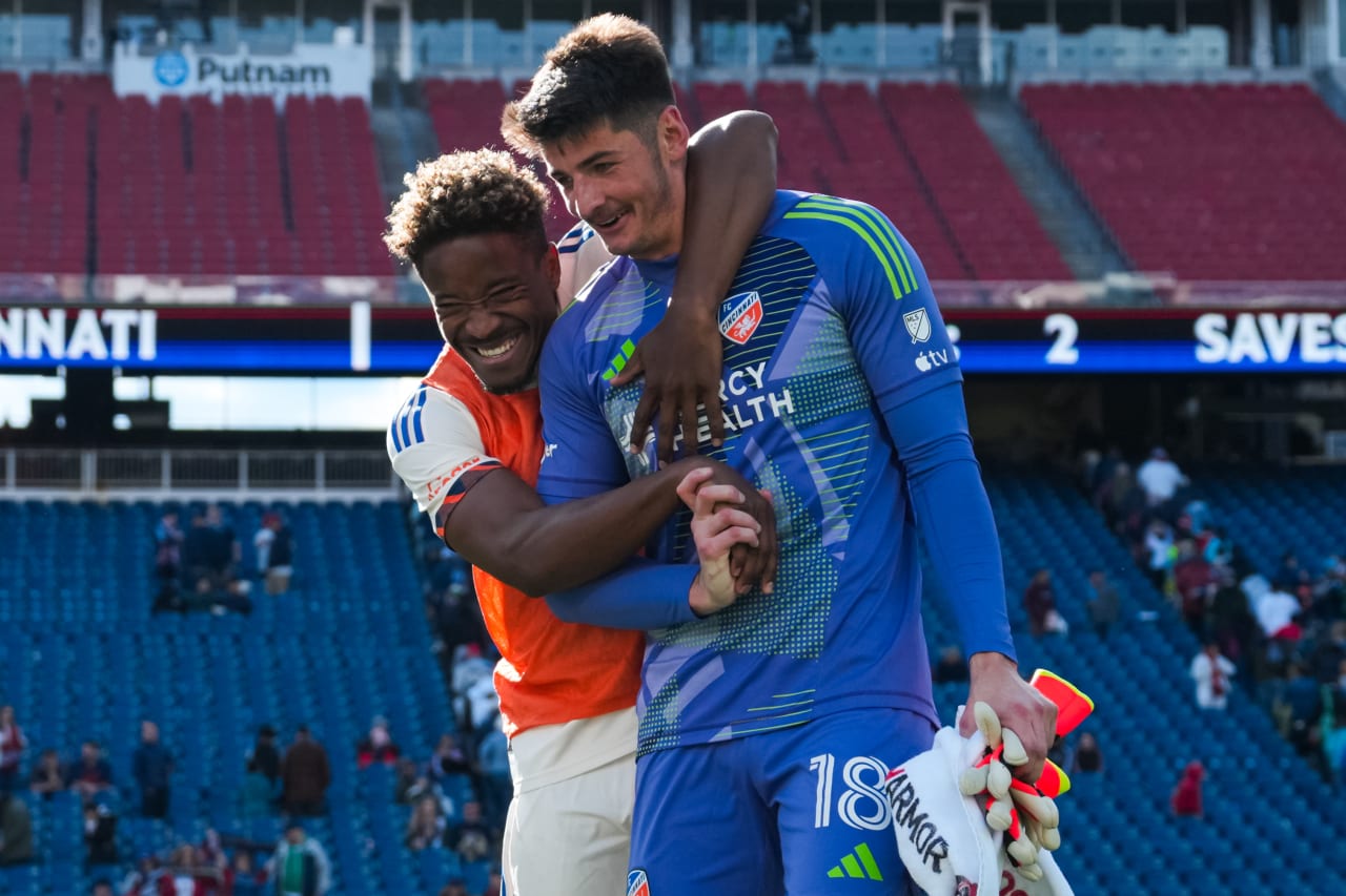 FOXBOROUGH, MASSACHUSETTS - MARCH 17:  New England Revolution against FC Cincinnati on March 17, 2024 in Foxborough, Massachusetts.