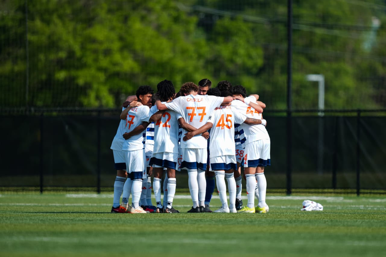HIGHLAND HEIGHTS, KENTUCKY - MAY 4: FC Cincinnati 2 against Crown Legacy FC on May 4, 2024 at Scudamore Field at Northern Kentucky University in Highland Heights, Kentucky.