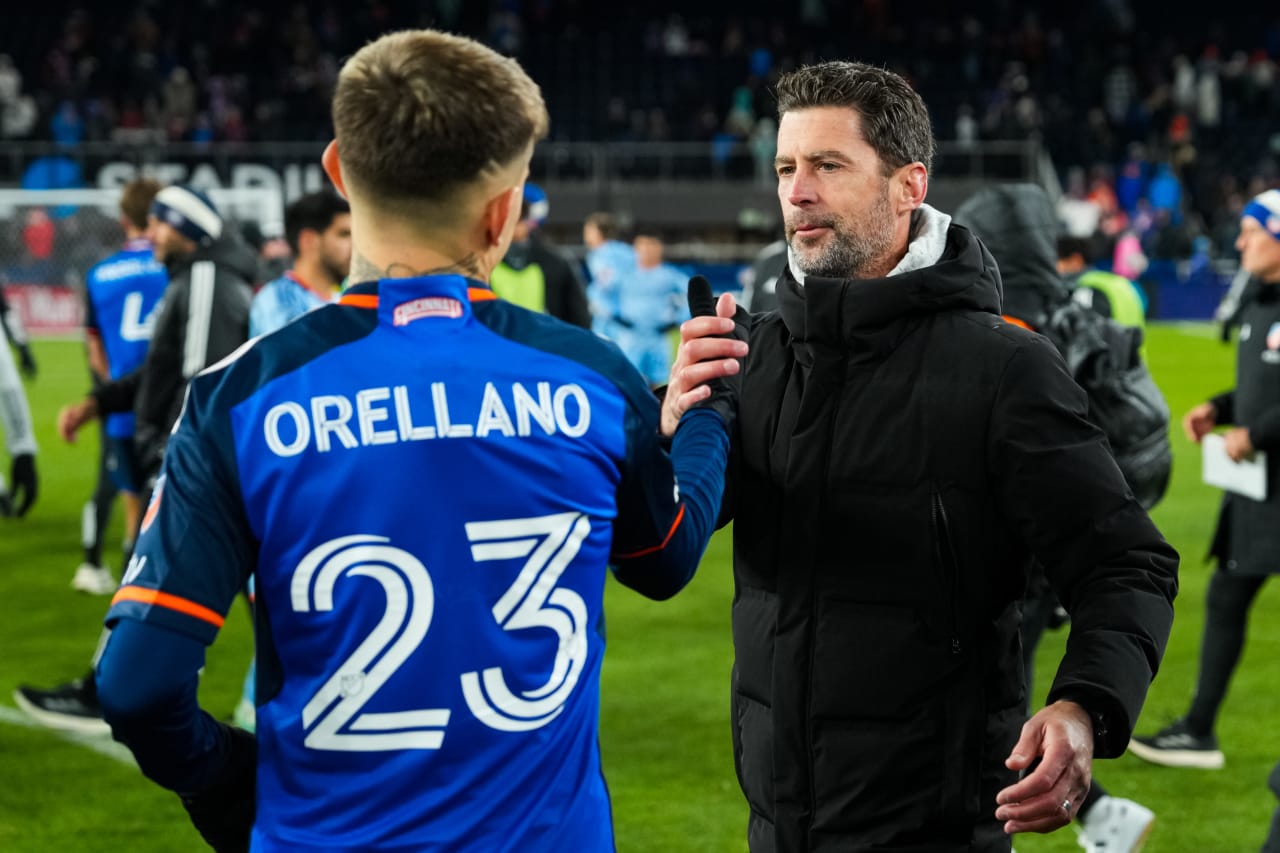 CINCINNATI, OHIO - MARCH 23: FC Cincinnati against New York City FC on March 23, 2024 at TQL Stadium in Cincinnati, Ohio.