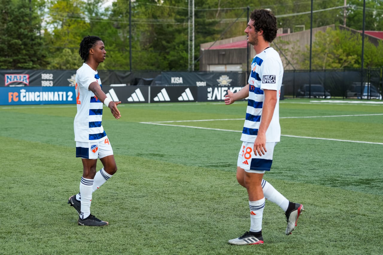 HIGHLAND HEIGHTS, KENTUCKY - APRIL 28: FC Cincinnati 2 against Philadelphia Union on April 28, 2024 at Scudamore Field at Northern Kentucky University in Highland Heights, Kentucky.