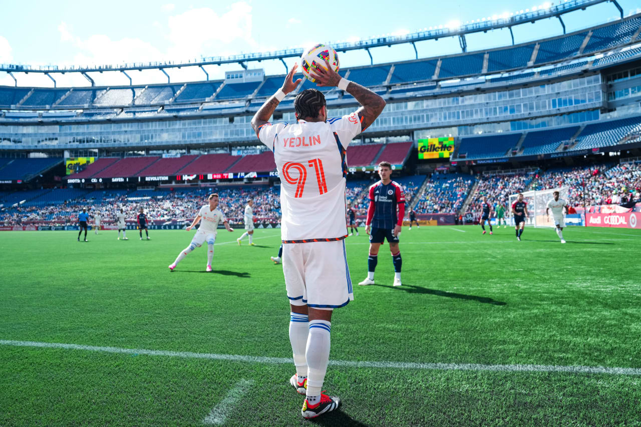 FOXBOROUGH, MASSACHUSETTS - MARCH 17:  New England Revolution against FC Cincinnati on March 17, 2024 in Foxborough, Massachusetts.
