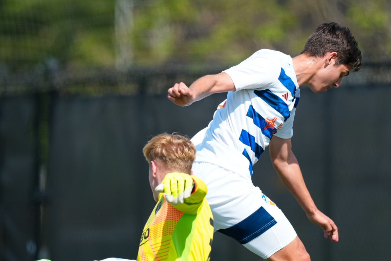 HIGHLAND HEIGHTS, KENTUCKY - APRIL 28: FC Cincinnati 2 against Philadelphia Union on April 28, 2024 at Scudamore Field at Northern Kentucky University in Highland Heights, Kentucky.