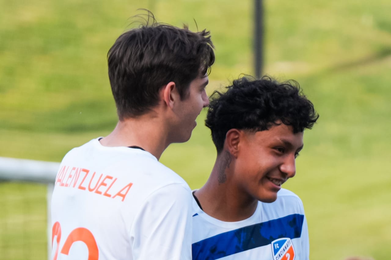 HIGHLAND HEIGHTS, KENTUCKY - APRIL 28: FC Cincinnati 2 against Philadelphia Union on April 28, 2024 at Scudamore Field at Northern Kentucky University in Highland Heights, Kentucky.