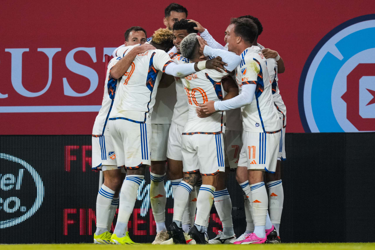 CHICAGO, ILLINOIS - MARCH 2: Chicago Fire FC against FC Cincinnati on March 2, 2024 at Soldier Field in Chicago, Illinois.