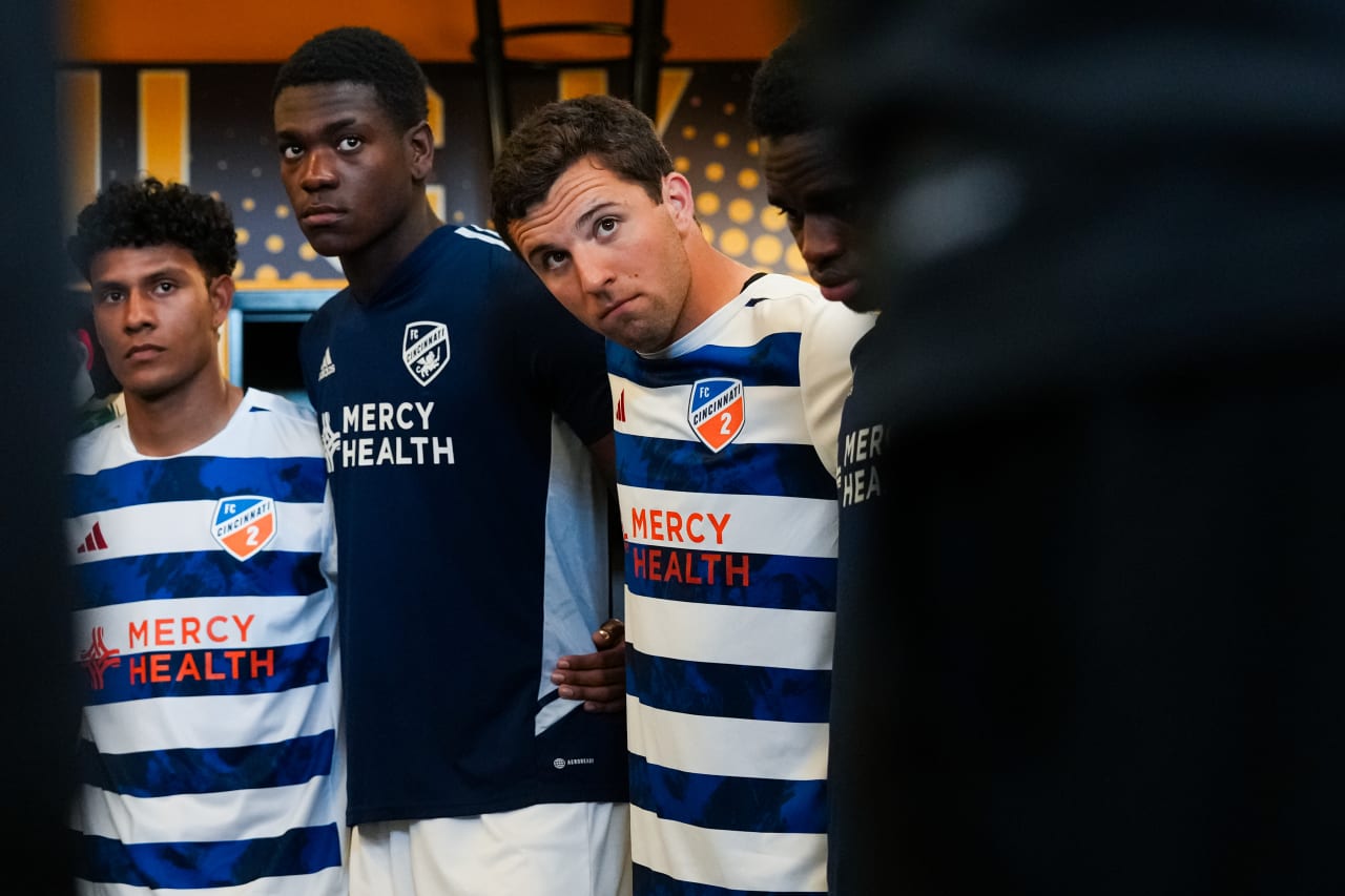 HIGHLAND HEIGHTS, KENTUCKY - APRIL 28: FC Cincinnati 2 against Philadelphia Union on April 28, 2024 at Scudamore Field at Northern Kentucky University in Highland Heights, Kentucky.