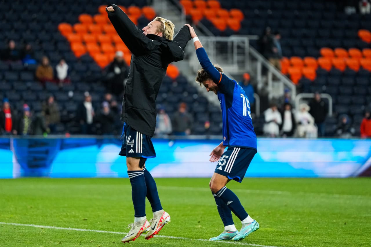 CINCINNATI, OHIO - FEBRUARY 28: FC Cincinnati against Cavalier F.C. on February 28, 2024 at TQL Stadium in Cincinnati, Ohio.