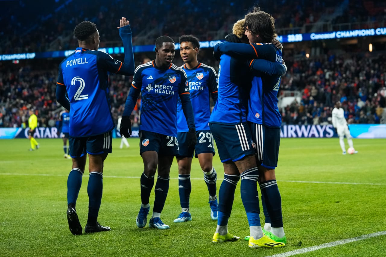 CINCINNATI, OHIO - FEBRUARY 28: FC Cincinnati against Cavalier F.C. on February 28, 2024 at TQL Stadium in Cincinnati, Ohio.